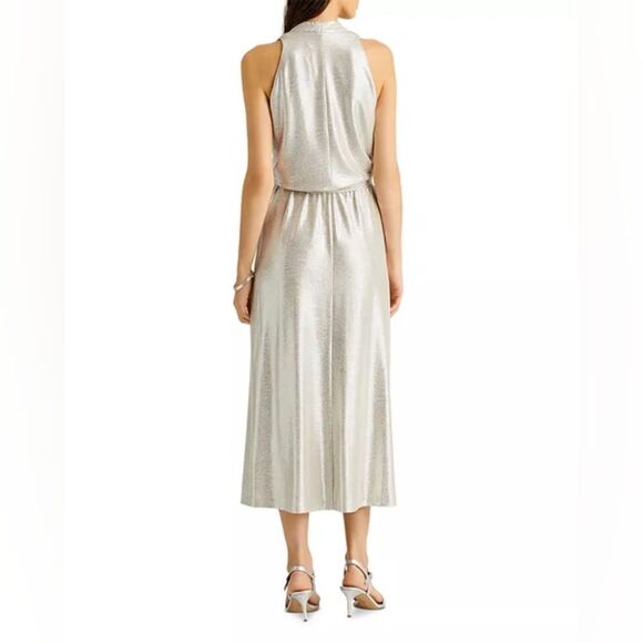 RALPH LAUREN Metallic Dress NWT Size 18 - Picture 2 of 8